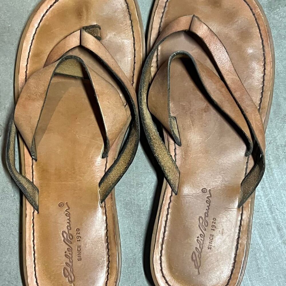 Eddie-bauer Women's Brown and Tan Flipflops